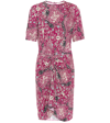 Isabel Marant Étoile Floral Print Twist Midi Dress In Red