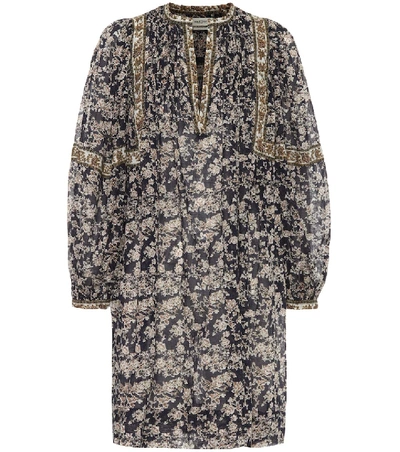 Isabel Marant Étoile Virginie Floral Print Dress In Midnight