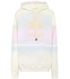 Isabel Marant Étoile Mansel Cotton-blend Hooded Sweatshirt In Yellow