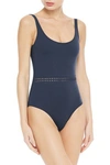 ERES CLOSE UP BLURRY BRAID-TRIMMED SWIMSUIT,3074457345621899558