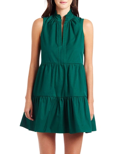 Amanda Uprichard Saffron Sleeveless Mini Dress In Green