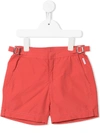 Orlebar Brown Buckle-detail Shorts In Orange