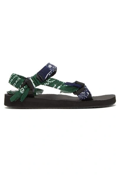 Arizona Love Bandana Velcro-strap Sandals In Blue