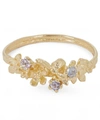 ALEX MONROE GOLD BEEKEEPER LILAC SAPPHIRE TWIST RING,000644797