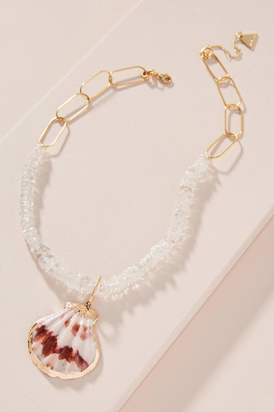 Serefina Calypso Pendant Necklace In White