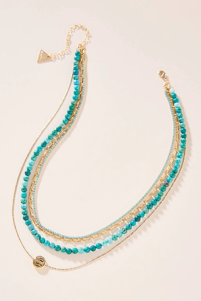 Serefina Clio Layered Necklace In Blue