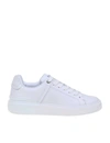 BALMAIN B-COURT SNEAKERS IN WHITE COLOR LEATHER,11186835