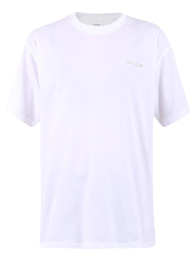Burberry Embellished T-shirt In White