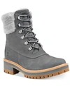 TIMBERLAND WOMEN'S COURMAYEUR VALLEY SHEARLING LEATHER BOOTS WOMEN'S SHOES