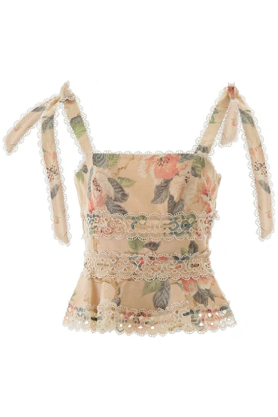 Zimmermann Kirra Top In Beige ModeSens