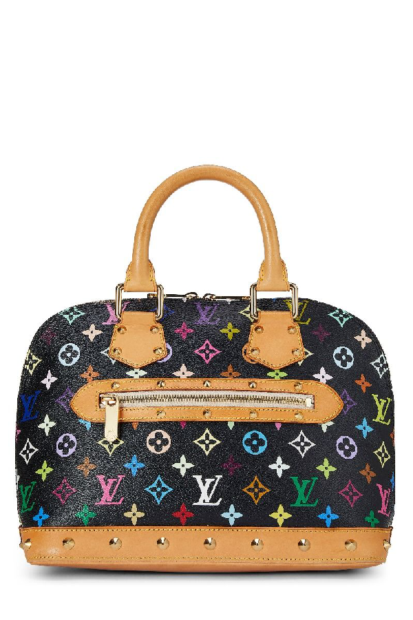 Pre-Owned Louis Vuitton Takashi Murakami X Black Monogram Multicolore Alma Pm | ModeSens