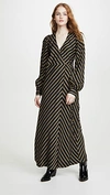 GANNI Viscose Stripe Dress