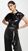 ALICE MCCALL Electric Orchid Sequined Top