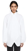 GANNI COTTON POPLIN BLOUSE