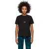 Msgm Black Cotton T-shirt In 99 Black