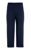 ACNE STUDIOS CROPPED STRETCH-COTTON STRAIGHT-LEG TROUSERS,765585