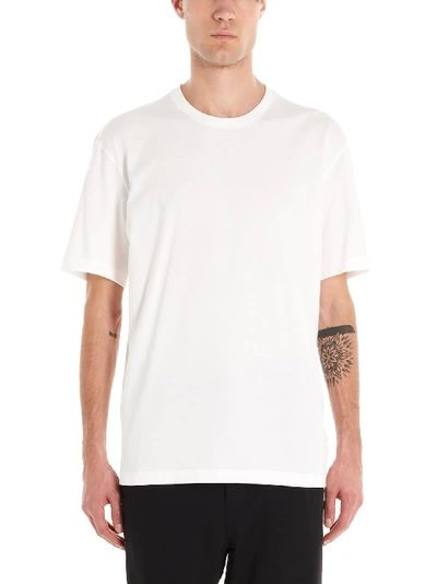 Y-3 Cotton-jersey Henley T-shirt In White