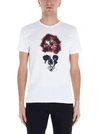 ALEXANDER MCQUEEN ALEXANDER MCQUEEN INK FLOWER SKULL T-SHIRT,11187356