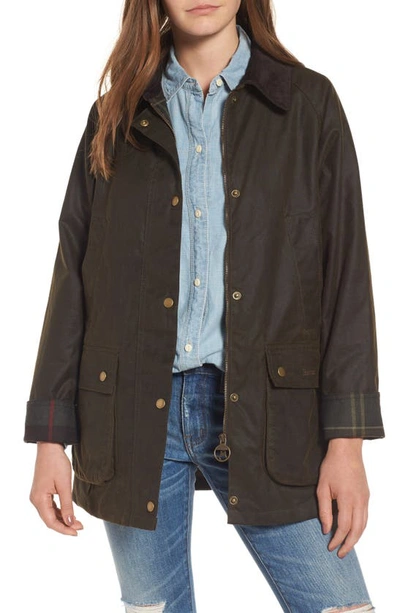 BARBOUR BARBOUR ACORN WAXED JACKET,LWX0752NY51