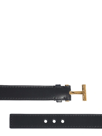 Tom Ford Leather Bracelet In Black