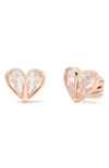 KATE SPADE ROCK SOLID SMALL HEART STUD EARRINGS,WBRUH793