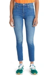 MOTHER THE SUPER STUNNER HIGH WAIST ANKLE SKINNY JEANS,1521-775