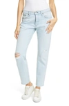 RAG & BONE ROSA RIPPED BOYFRIEND JEANS,WDD19H2532B1RV