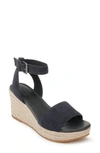 Splendid Arianna Espadrille Wedge Sandal In Navy Suede