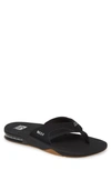 Reef Fanning Low Flip Flop In Black/ Black