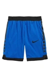 Nike Kids' Dry Elite Stripe Athletic Shorts In Game Royal