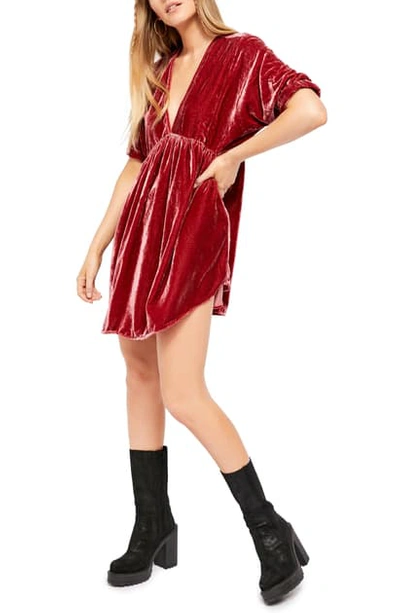 ivy velvet mini dress Hope & Ivy embellished high neck velvet mini dress in black