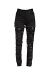 SAINT LAURENT SAINT LAURENT DISTRESSED CHAINMAIL JEANS