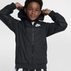 Nike Sportswear Windrunner Big Kids' (boys') Loose Hip-length Hooded Jacket In Black