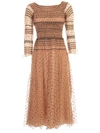 SELF-PORTRAIT DRESS L/S NAKED SHOULDERS W/TULLE,11187673