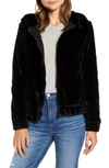 MARC NEW YORK HOODED FAUX FUR BUBBLE JACKET,MN9J4599