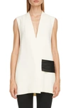 VICTORIA BECKHAM CONTRAST BAND CADY TOP,1120WTP000753A