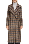 VICTORIA BECKHAM DOUBLE BREASTED SUMMER WEIGHT TWEED COAT,1120WCT000643A