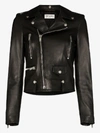 Saint Laurent Multi-pocket Biker Jacket In Black