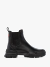 GUCCI GUCCI BLACK CHUNKY LEATHER ANKLE BOOTS,598524DTN5014577888