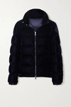 MONCLER QUILTED CORDUROY DOWN JACKET