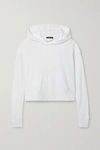 JAMES PERSE CROPPED COTTON-JERSEY HOODIE