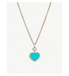 CHOPARD CHOPARD WOMENS TURQUOISE HAPPY HEARTS 18CT ROSE-GOLD, DIAMOND AND TURQUOISE NECKLACE,60584359