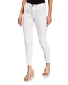 Ag Ex Boyfriend Mid-rise Straight Jeans In White