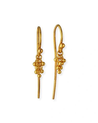 Gurhan 24k Gold Crisscross Chain Hook Earrings