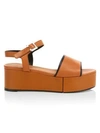 CLERGERIE Moni Flatform Leather Sandals