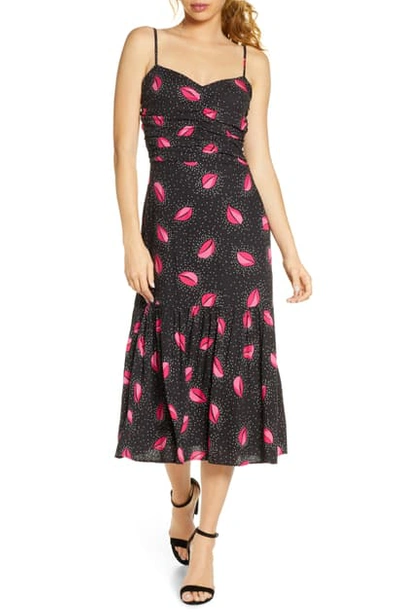 Ali & Jay Ariel Midi Dress In Dotted Floral