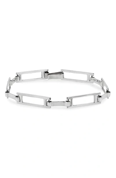 Faris Grid Bracelet In Sterling Silver