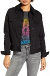 Articles Of Society Liz Fleece Lined Denim Jacket In Russel