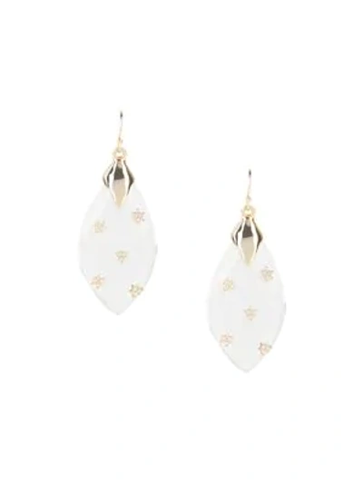 Alexis Bittar Women's Crystal-star Spiked Lucite Drop Earrings In Yellow Goldtone