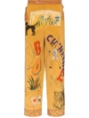 Bode Yellow Men's Multicolored Corduroy Pants In Yellow